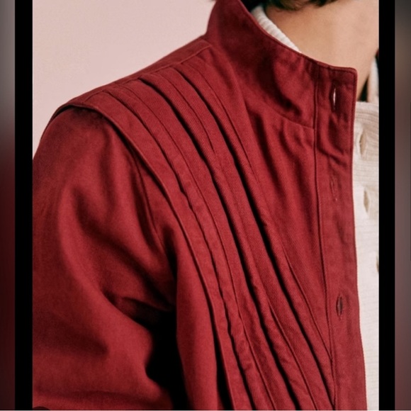 GUC Sézane Aaron Moto Denim Jacket, Size XS / 34 / 2 - Picture 4 of 4